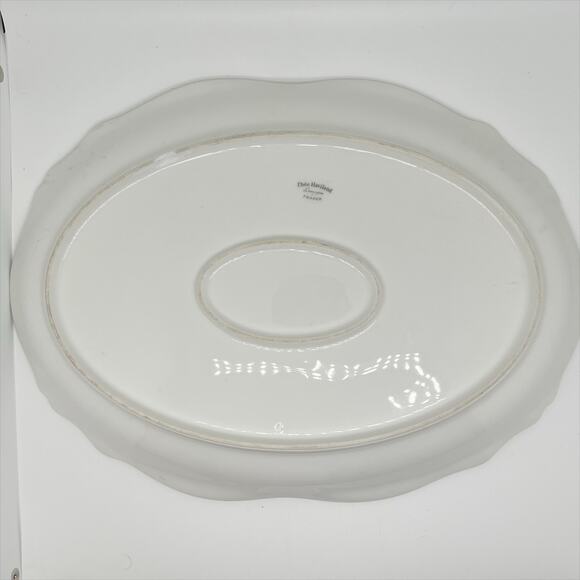 Vintage Theodore Haviland Limoges France Oval Serving Plate Platter Floral - Picture 3 of 4